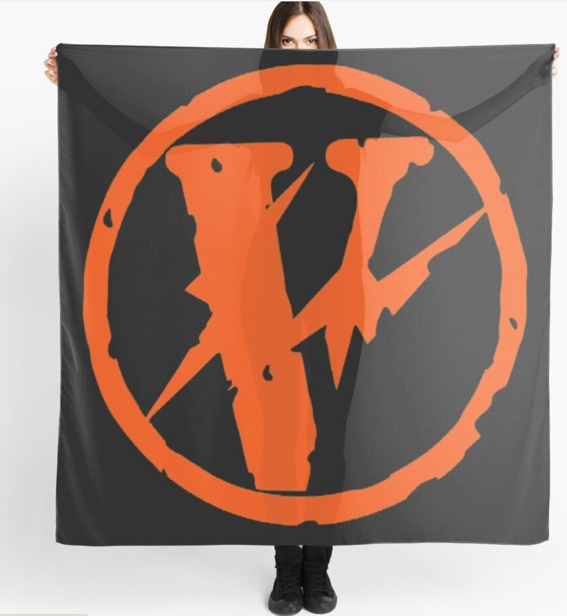 "Vlone Fragment Staple Scarf: A stylish accessory to elevate your look with its versatile design."