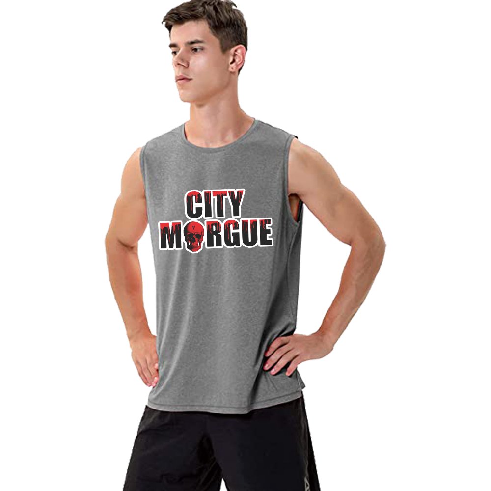 City Morgue x Vlone Drip Gray Sleeveless Shirt