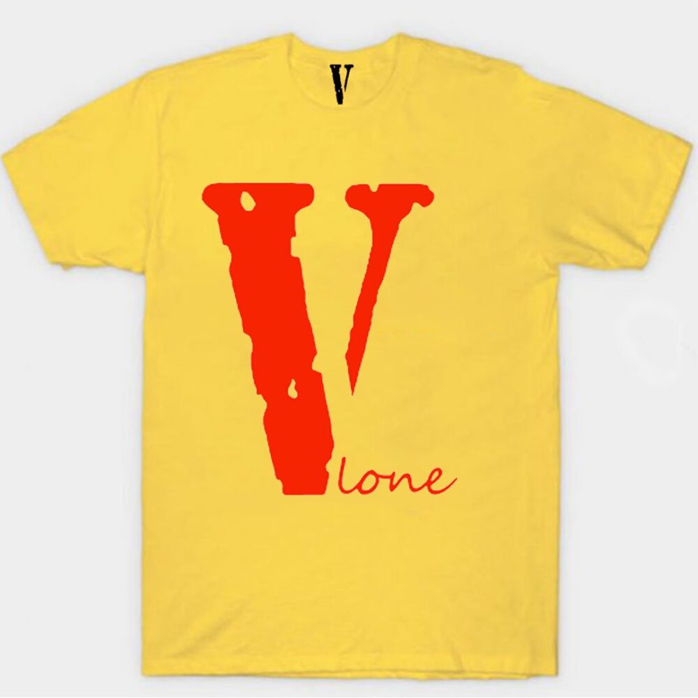 Vlone V Red Staple Yellow T-Shirt