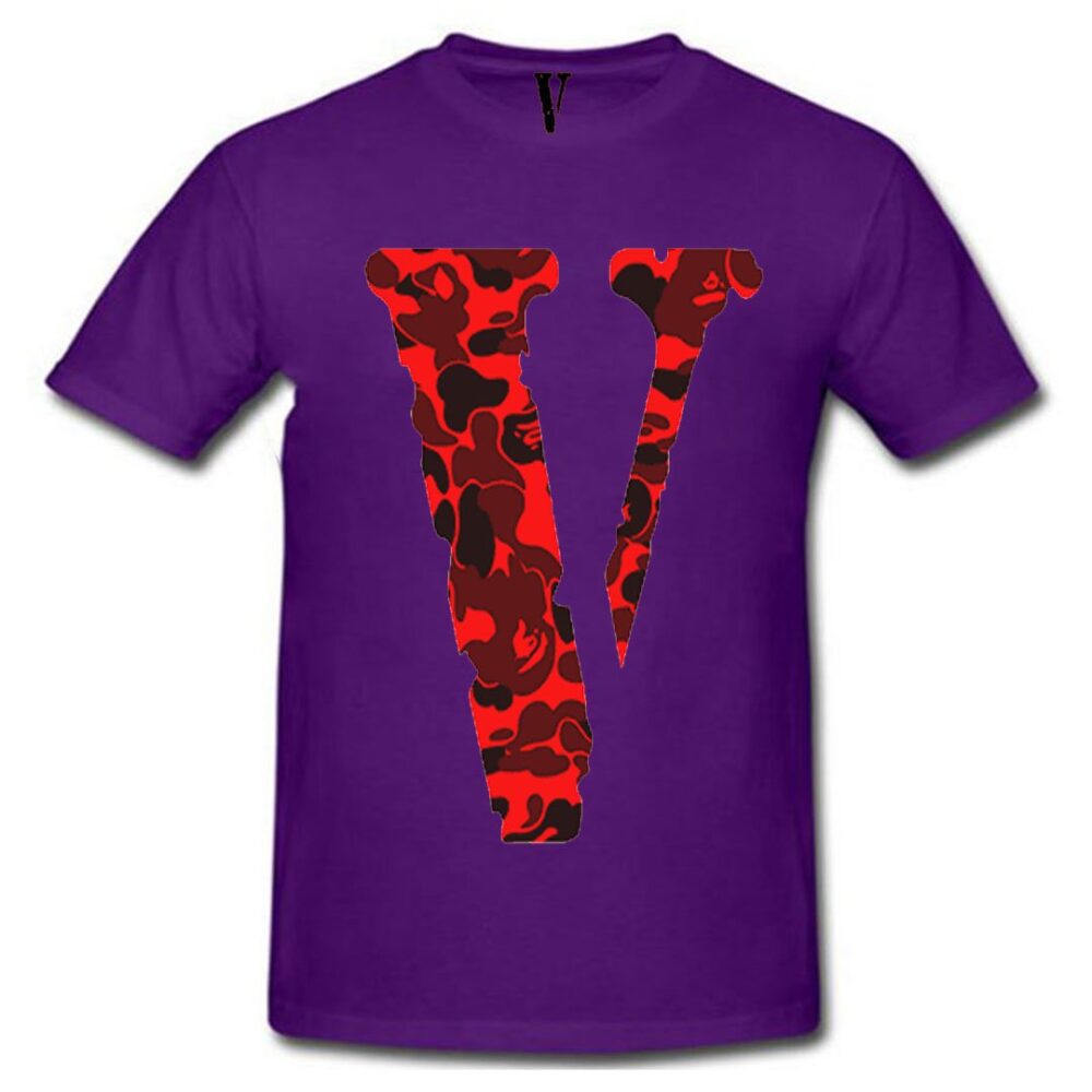 VLONE Camo Friend Purple T-Shirt