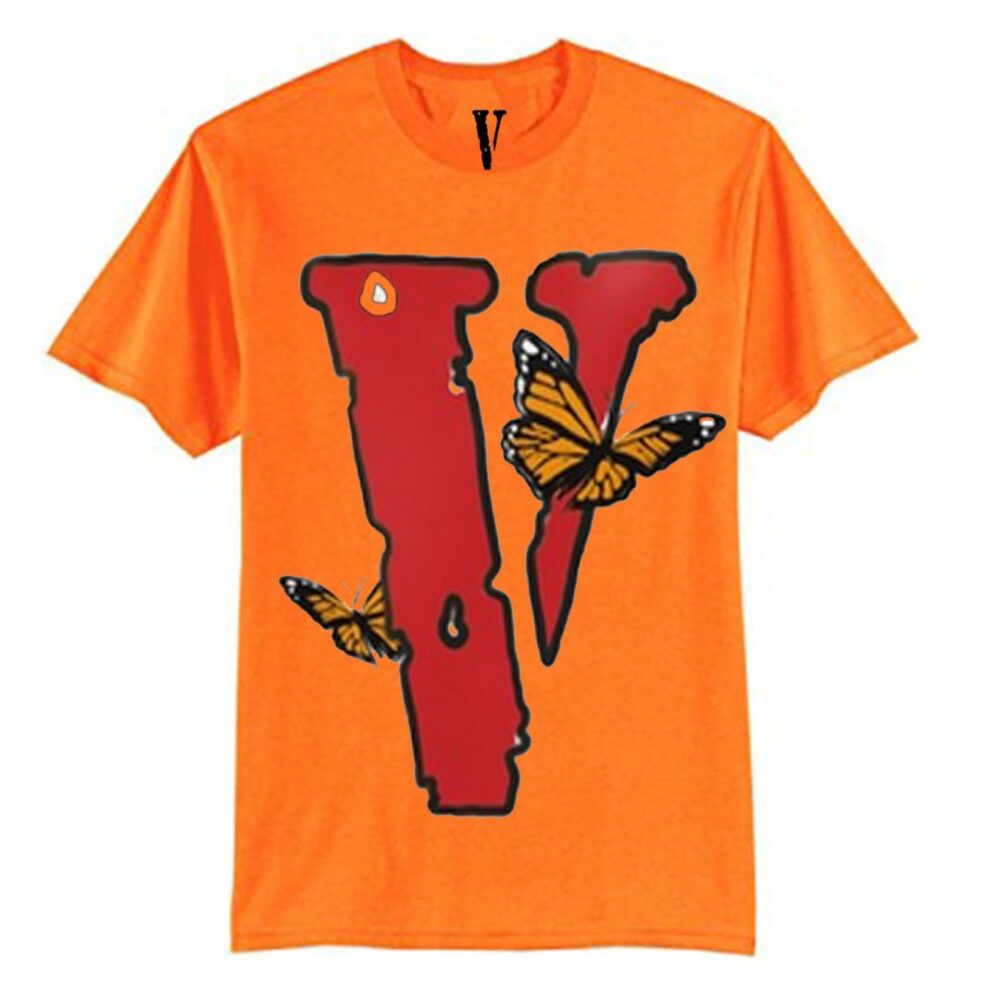VLONE x Juice Wrld Butterfly Orange T-Shirt