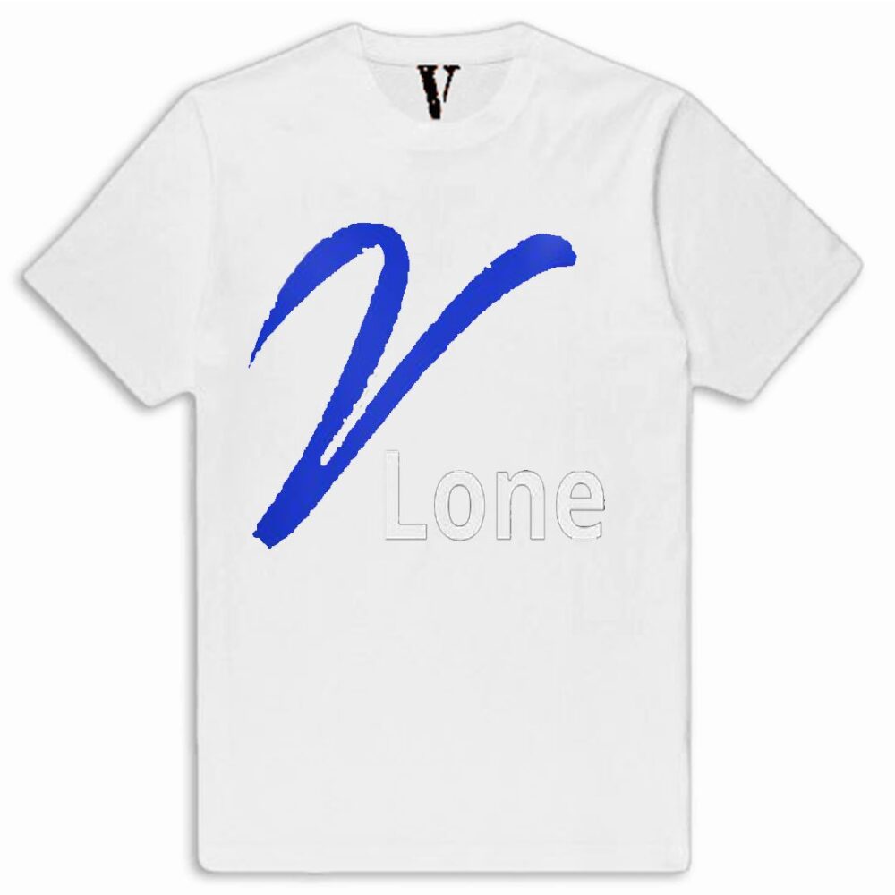 Vlone Blue V Staple White T-Shirt
