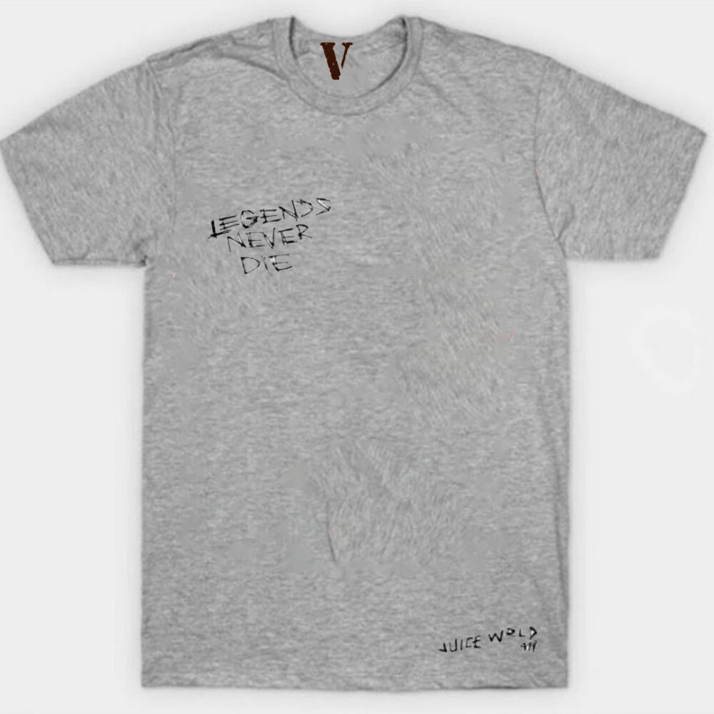 VLONE x Juice WRLD Legends Never Die T-Shirt Gray
