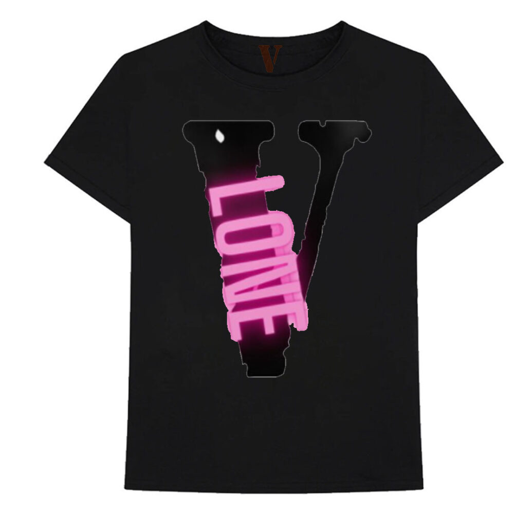 Vlone Black V Staple Black T-Shirt