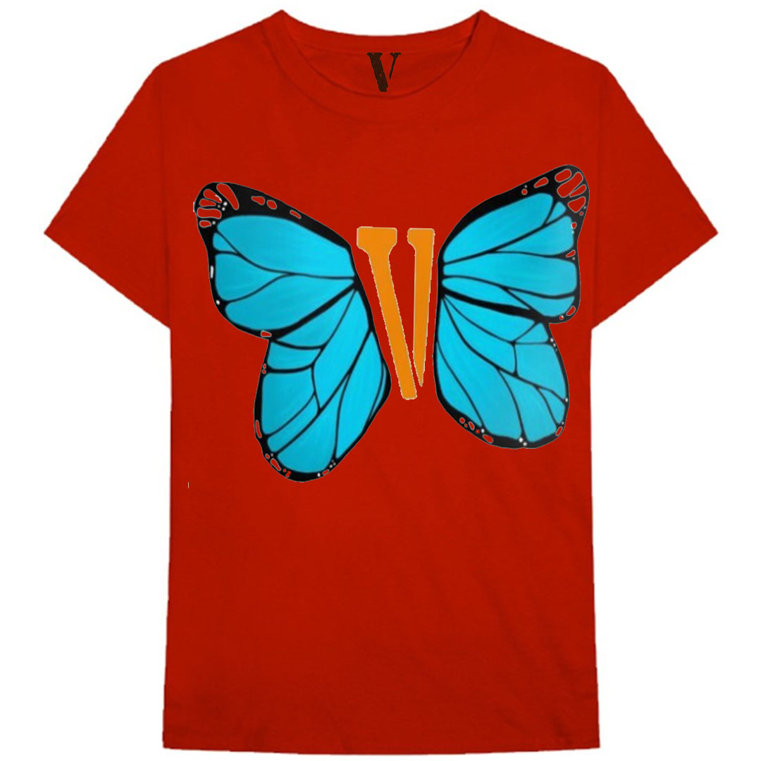 Vlone Blue Butterfly Vlone T-Shirt || Biz