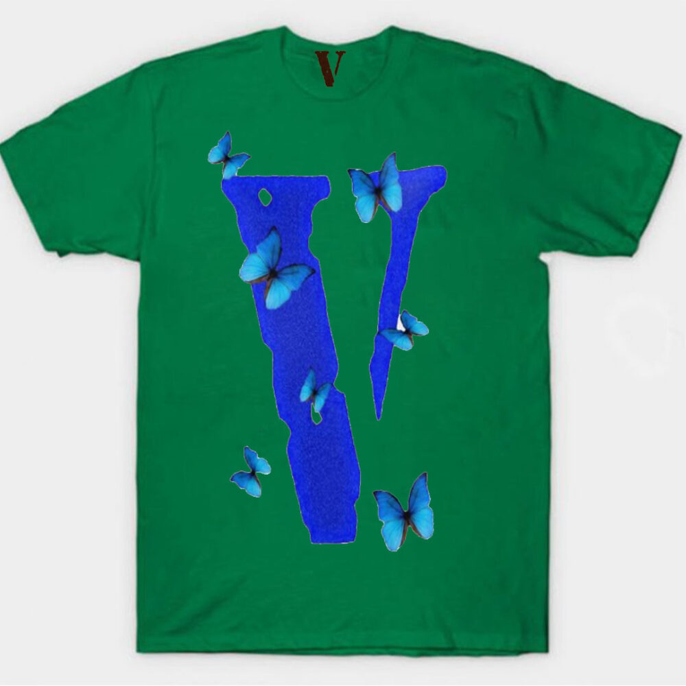 Vlone Butterfly Staple Green T-Shirt