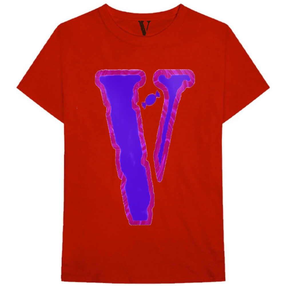 Vlone V Staple Candy Red T-Shirt