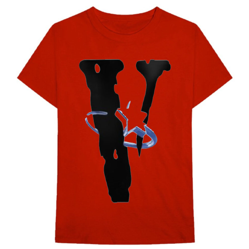 Vlone Pop Smoke Front T-Shirt Red