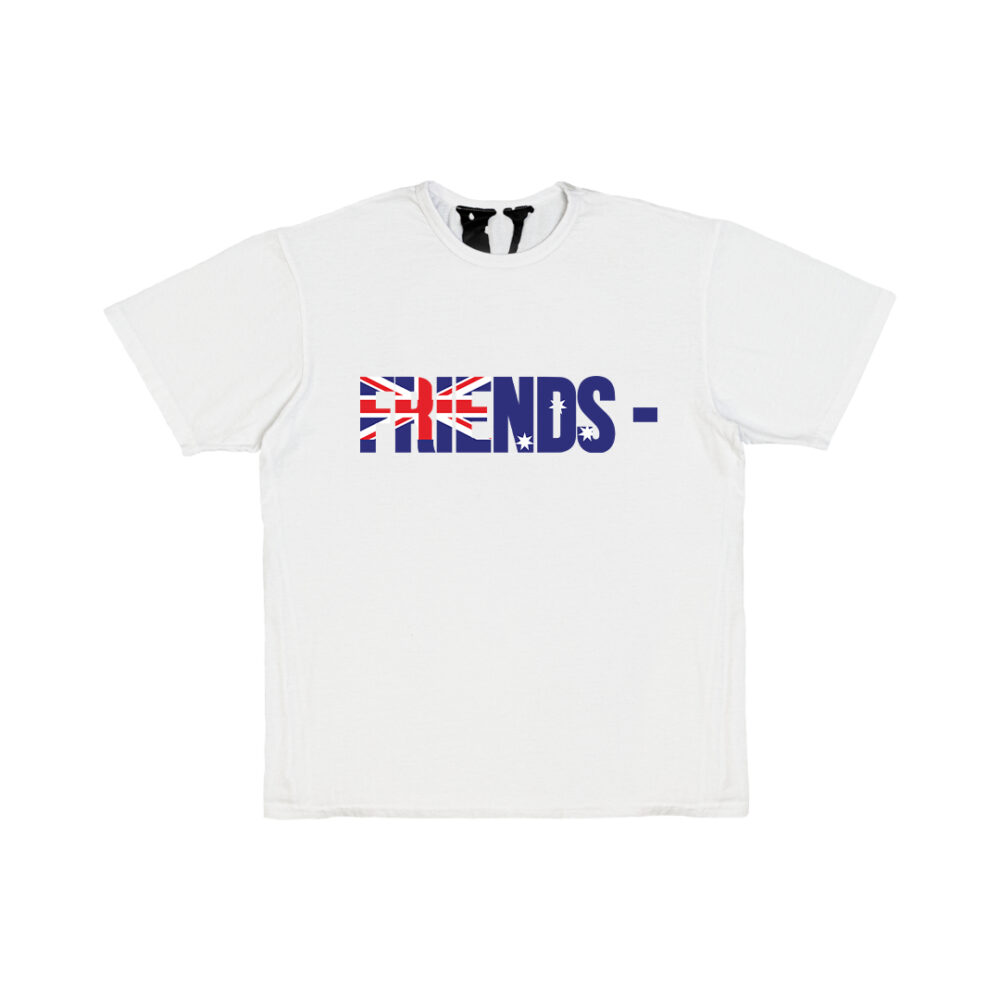 "Friends UK T-Shirt in White: A stylish and iconic tribute to the beloved TV show."