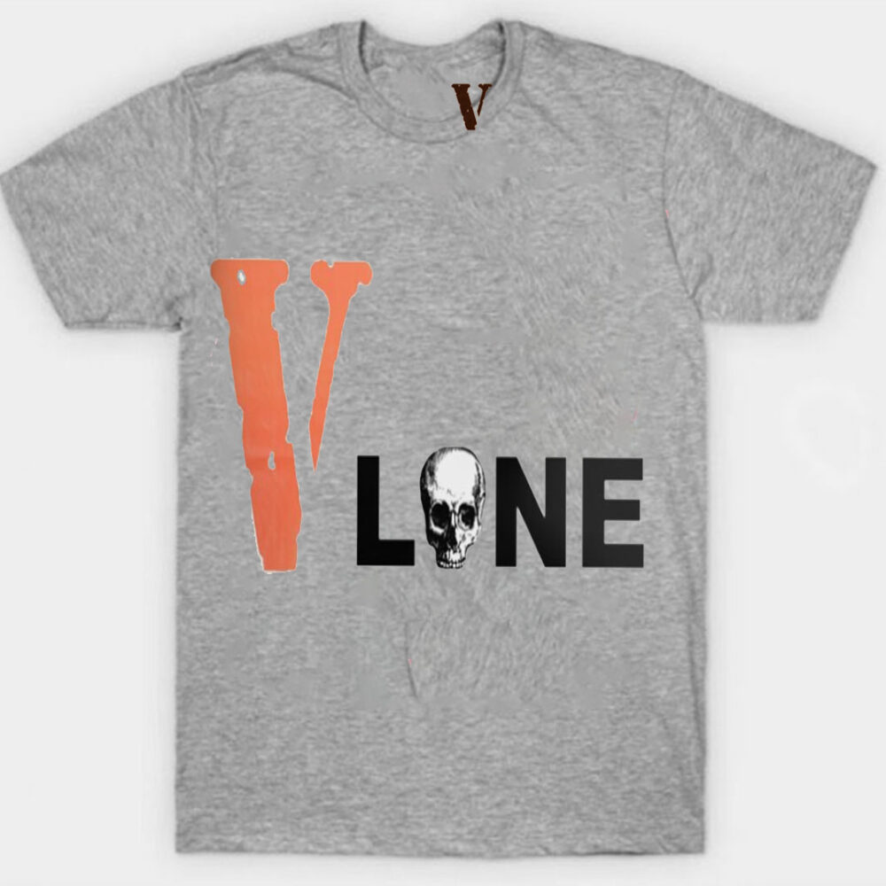 Vlone Dangerous Skull Grey T-Shirt