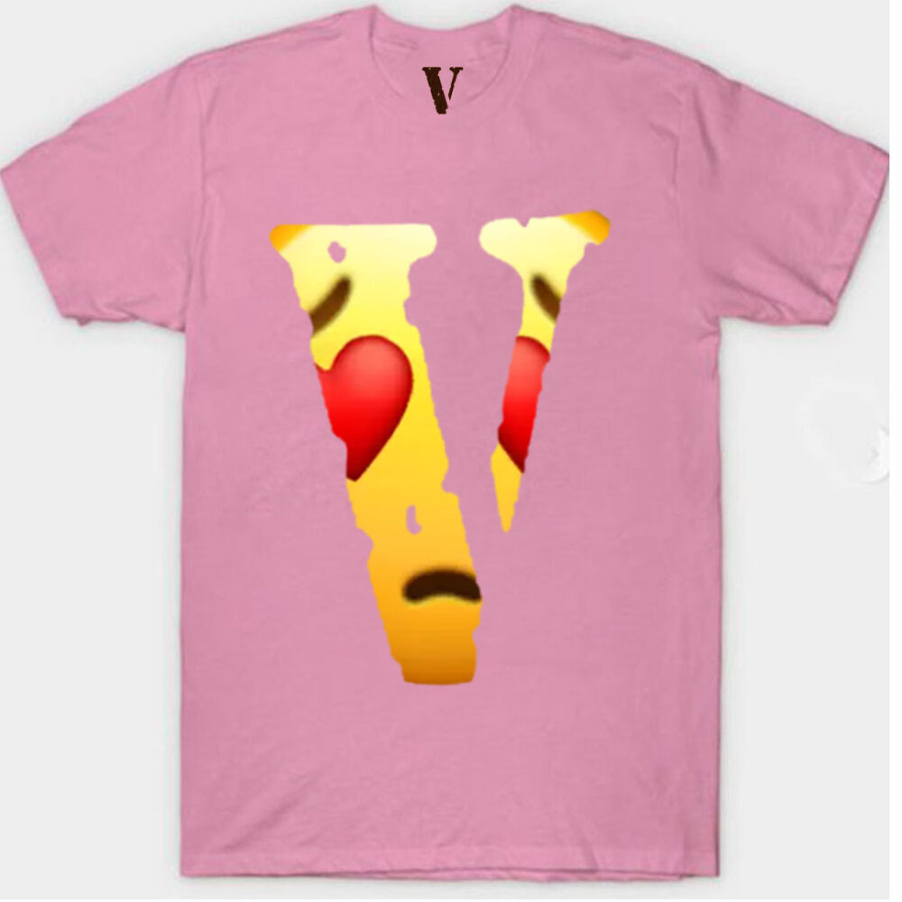 Vlone Love Emoji T-Shirt Pink
