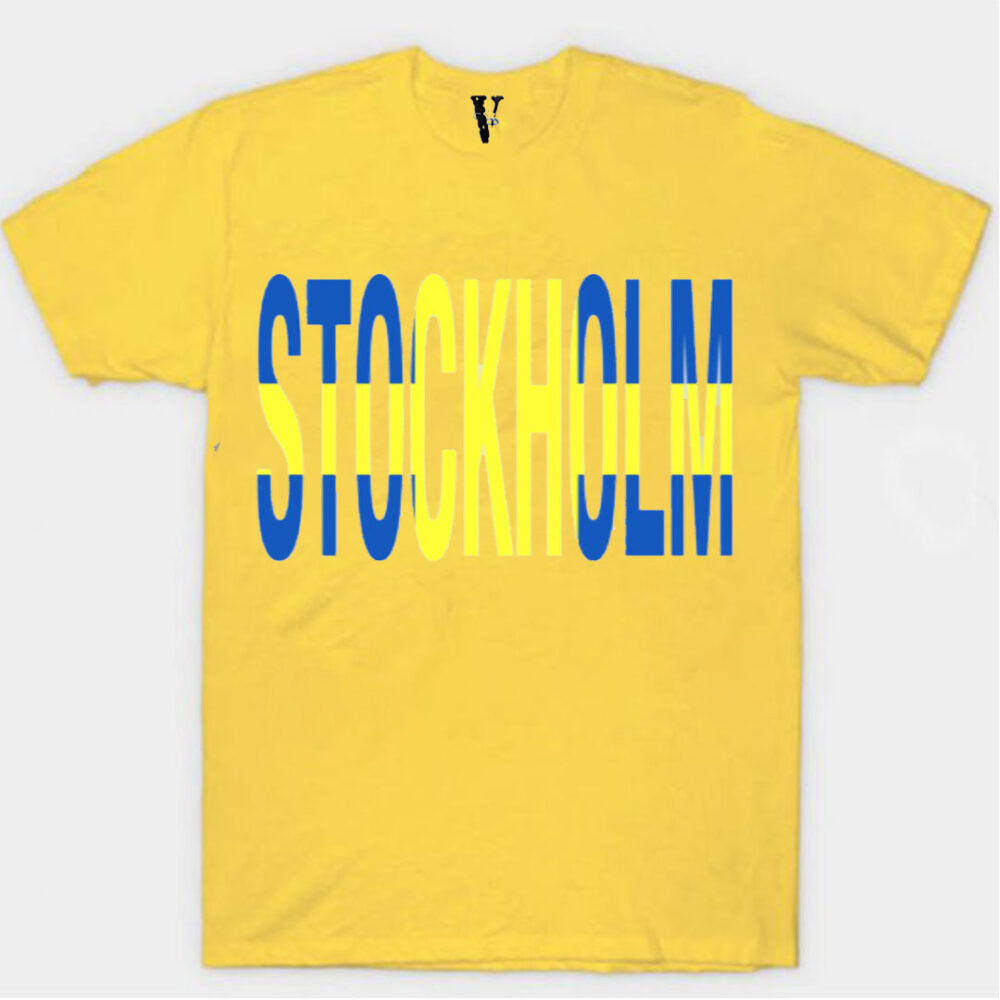 Vlone x AWGE x A$AP Rocky Stockholm T-Shirt Yellow