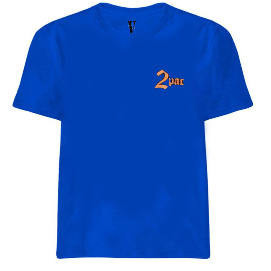 VLONE 2pac TUPAC バッククロスプリント ポケT Tシャツ - ファッション