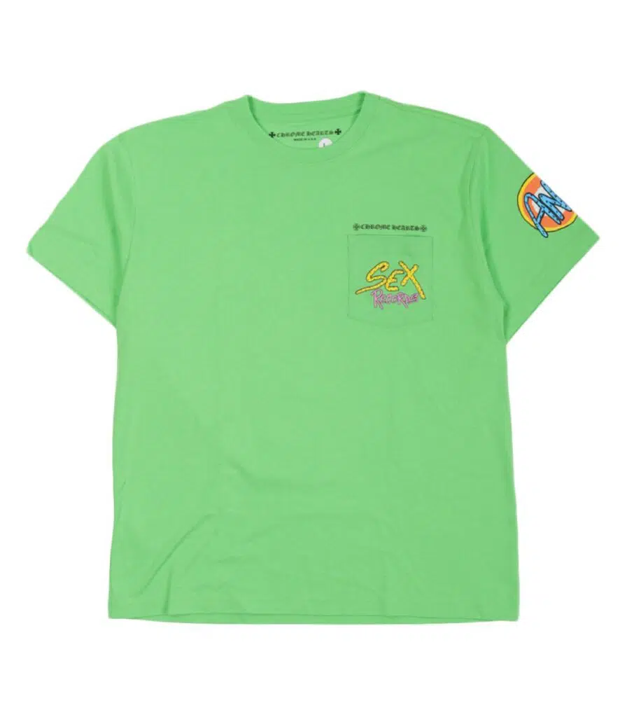 Chrome Hearts Matty Boy Sex Records T-Shirt – Green-Front