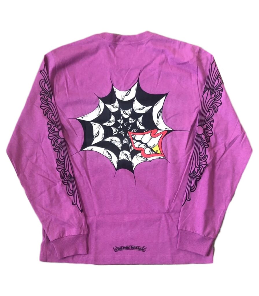 Chrome Hearts Matty Boy Spider Web Long Sleeve Sweatshirt - a stylish and unique addition.