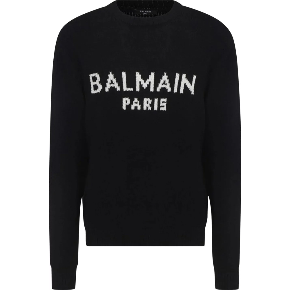 Balmain Merino Pullover ‘Noir/Blanc’