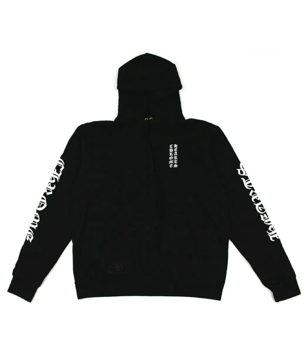 Chrome Hearts Vertical Logo Hoodie in Black || New Arrival