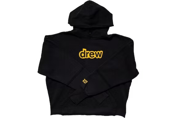 Black Drew House Secret Deconstructed Hoodie, Streetwear fashion with unique design, Drew House logo and deconstructed elements, Stylish and edgy choice for your wardrobe,