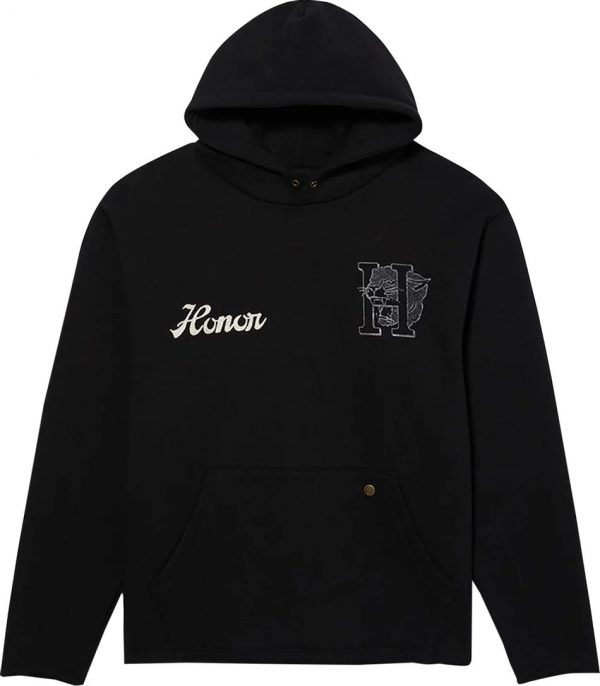 A black Honor The Gift Mascot Hoodie featuring the iconic mascot logo."