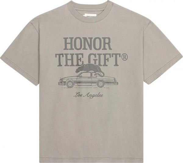 A grey Honor The Gift Pack T-Shirt, a versatile and stylish wardrobe staple."