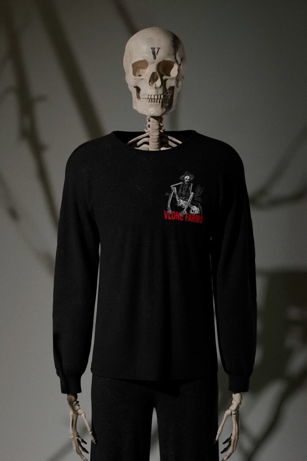 Fashion Halloween Skull Human Skeleton Print Long Sleeve Hooded Men's  Sweatshirt-black